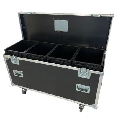 Flightcase housebox with 4XEU Boxes
