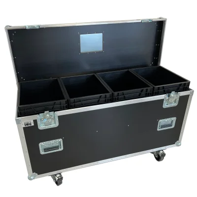 Flightcase housebox with 4XEU Boxes