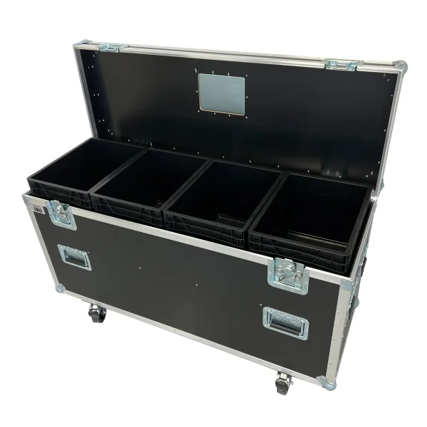 Flightcase housebox with 4XEU Boxes