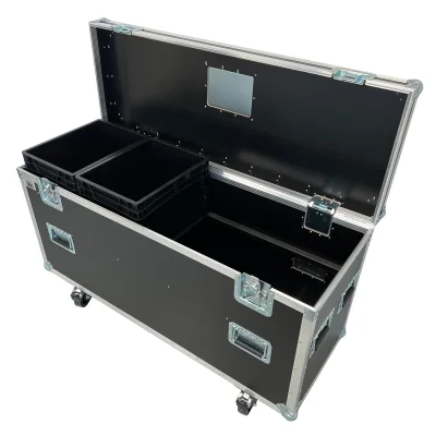 Flightcase housebox with 4XEU Boxes