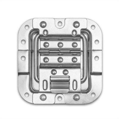 27096H Lid Stay Medium half cranked with Hinge and Click-Stop Function