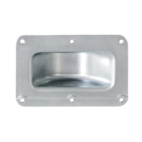 38081 Castor Dish Cranked Steel Galvanized