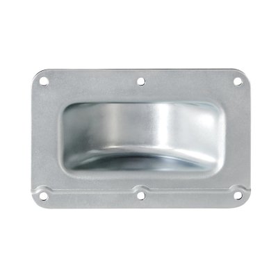 38081 Castor Dish Cranked Steel Galvanized