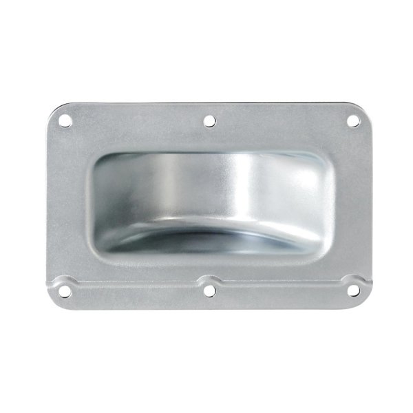 38081 Castor Dish Cranked Steel Galvanized