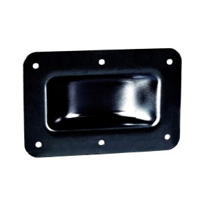 38083 BLK Castor Dish Steel, black