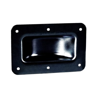 38083 BLK Castor Dish Steel, black