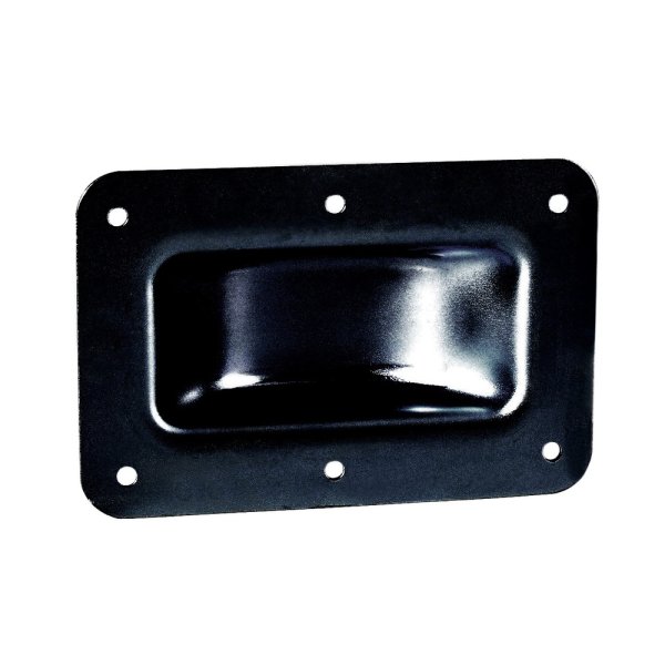 38083 BLK Castor Dish Steel, black