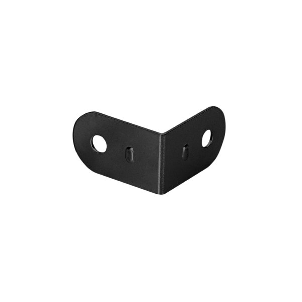 4040BLK L-corner small galvanised, black