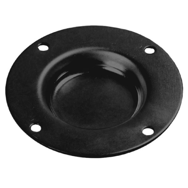 4905 BLK Recessed stacking dish, black