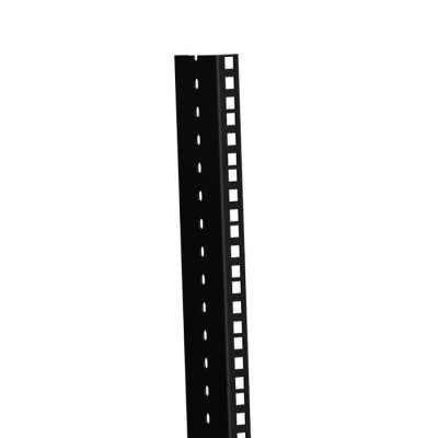 61555 BLK Heavy Duty Double Rack Strip black 45U