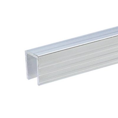 6240 Aluminium Capping Channel for 9.5 mm Dividing Wall
