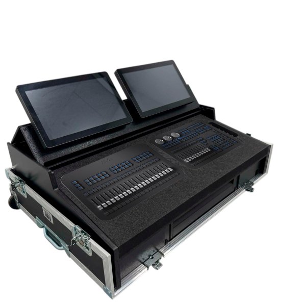 Flightcase for Avolite T3 + T3 Wing light console