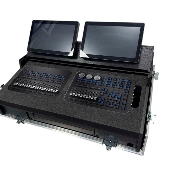 Flightcase for Avolite T3 + T3 Wing light console
