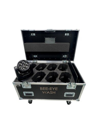 Flightcase for 8 x Bee-Eyee Wash Moving Head