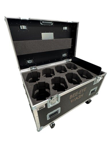 Flightcase for 8 x Bee-Eyee Wash Moving Head