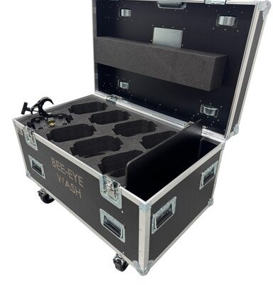 Flightcase for 8 x Bee-Eyee Wash Moving Head