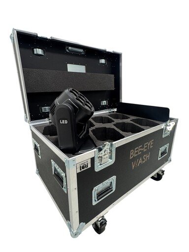 Flightcase for 8 x Bee-Eyee Wash Moving Head