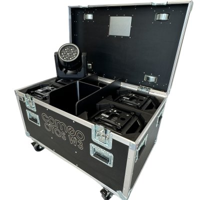 Flightcase for 4 x Cameo Otos W3