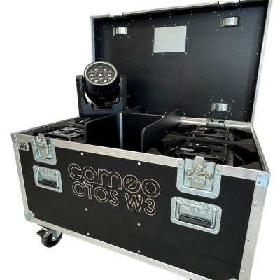 Flightcase for 4 x Cameo Otos W3