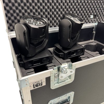 Flightcase for 6 x Cameo EVOS W3