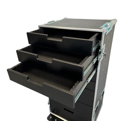 Cabinet with 8 drawers and table legs