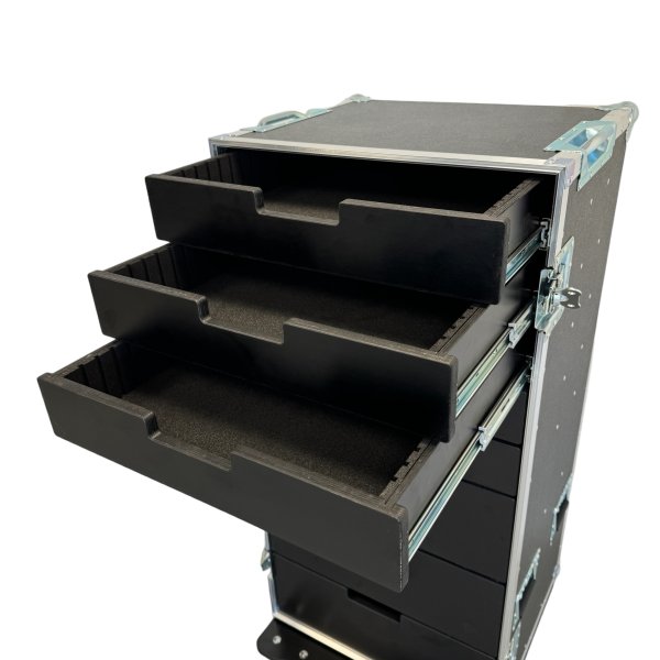 Cabinet with 8 drawers and table legs