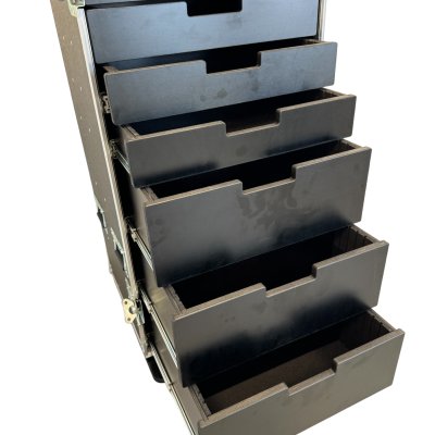 Cabinet with 8 drawers and table legs