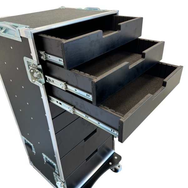 Cabinet with 8 drawers and table legs