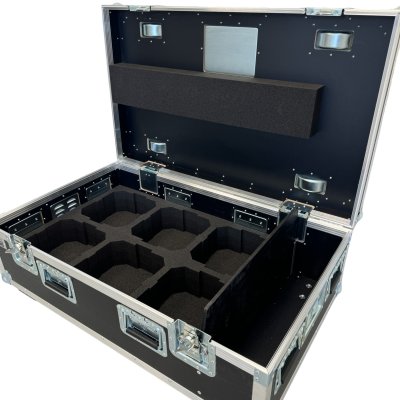 Flightcase for 6 x Cameo FLOOD 600