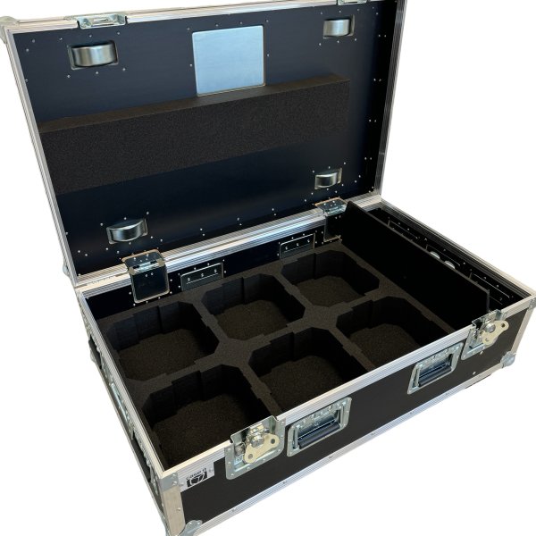 Flightcase for 6 x Cameo FLOOD 600
