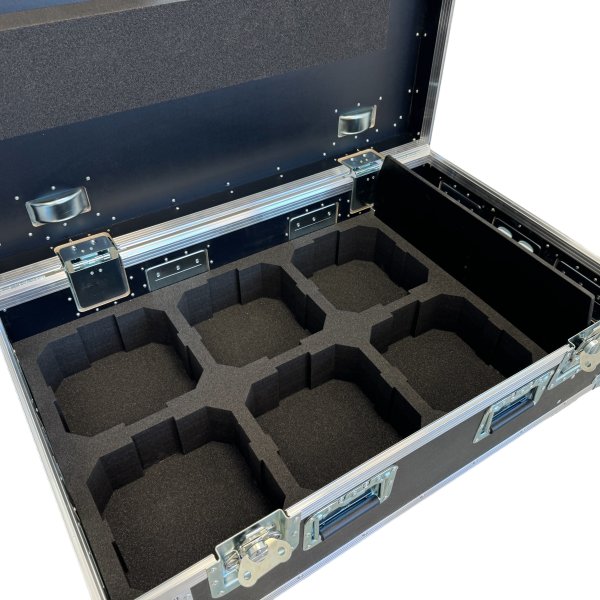 Flightcase for 6 x Cameo FLOOD 600