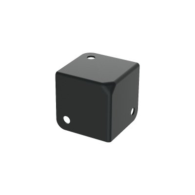 C1186 BLK Medium PennBrite Flat Corner with 2mm Radius