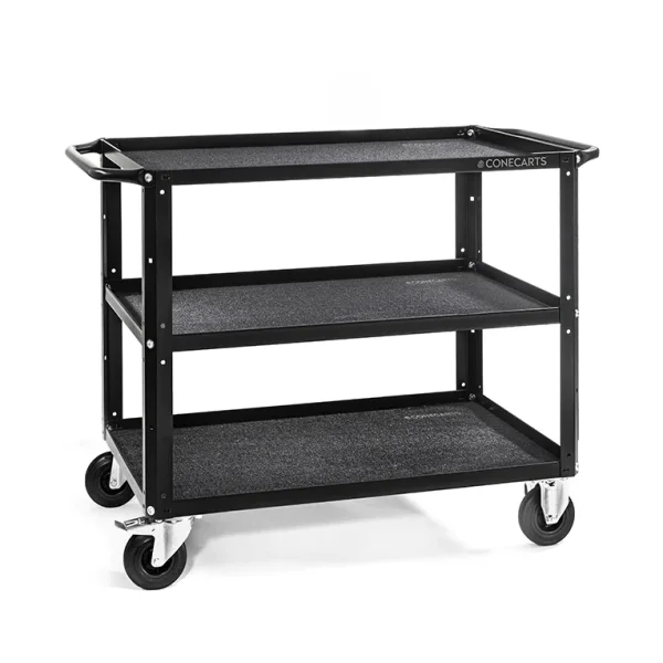 ConeCarts Large with Set-ups Cart 3 shelves