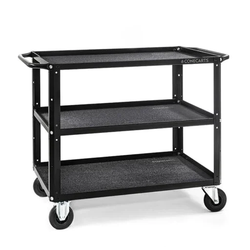 ConeCarts Large with Set-ups Cart 3 shelves