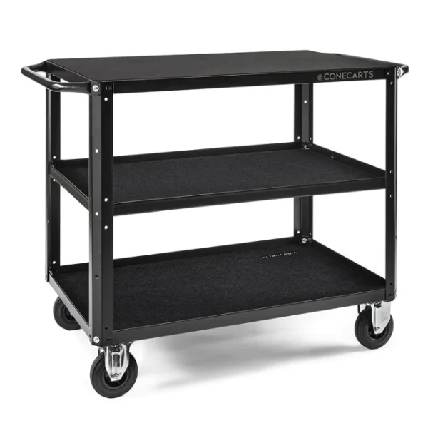ConeCarts Large Workstation Version Cart 3 shelves