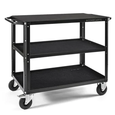 ConeCarts Large Workstation Version Cart 3 shelves