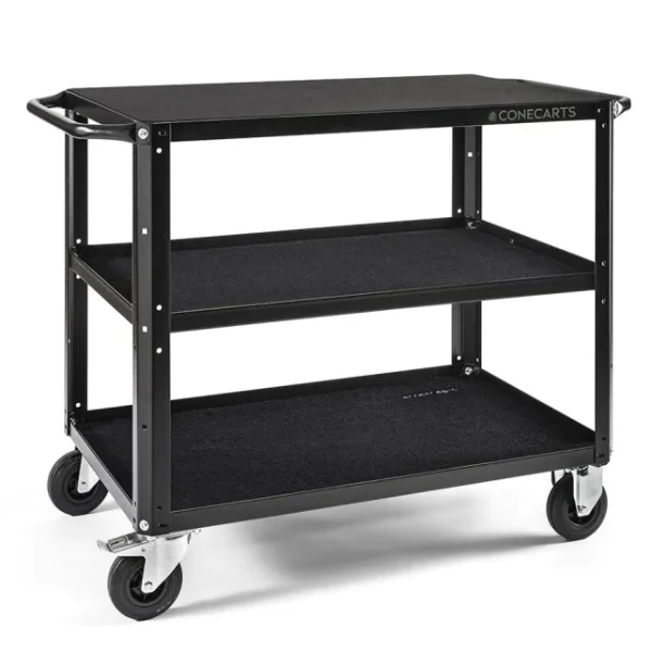 ConeCarts Large Workstation Version Cart 3 shelves