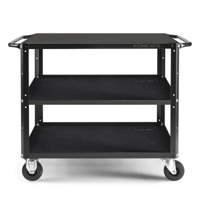 ConeCarts Large Workstation Version Cart 3 shelves