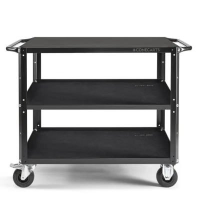 ConeCarts Large Workstation Version Cart 3 shelves