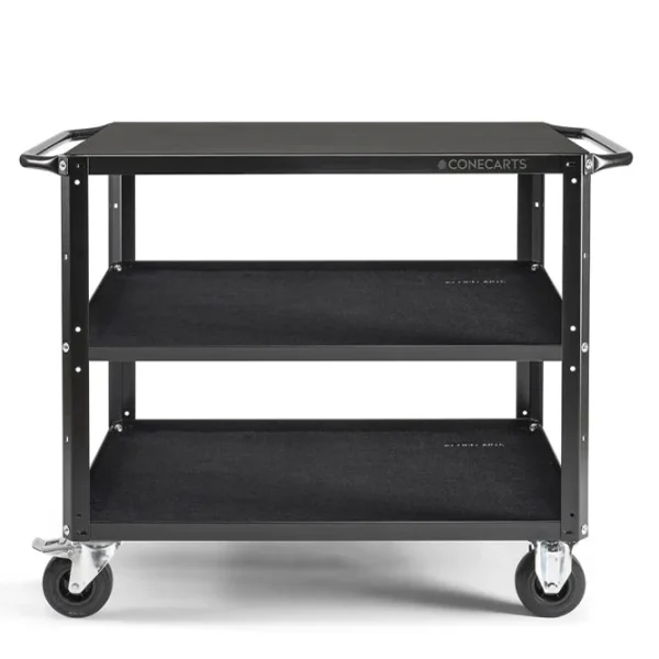 ConeCarts Large Workstation Version Cart 3 shelves