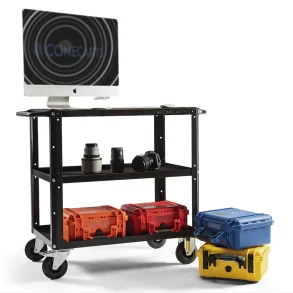 ConeCarts Small Workstation Version Cart 3 shelves