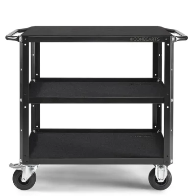 ConeCarts Small Workstation Version Cart 3 shelves