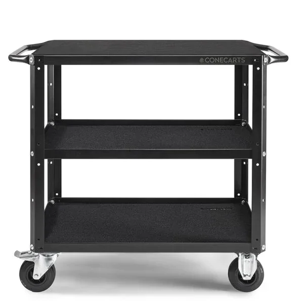 ConeCarts Small Workstation Version Cart 3 shelves