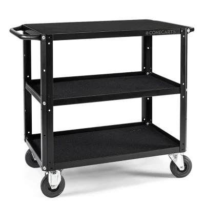 ConeCarts Small Workstation Version Cart 3 shelves