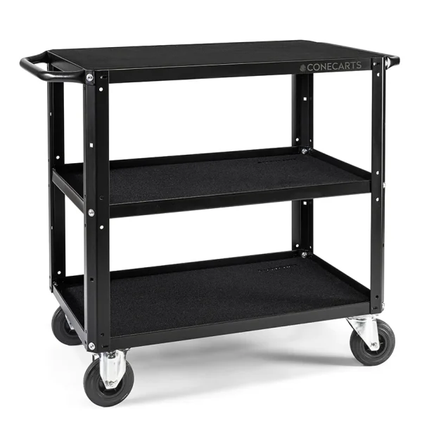 ConeCarts Small Workstation Version Cart 3 shelves