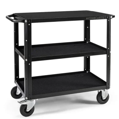 ConeCarts Small Workstation Version Cart 3 shelves