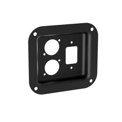D0946-40K Black Dish for 1 x IEC and 2 x D-Series 