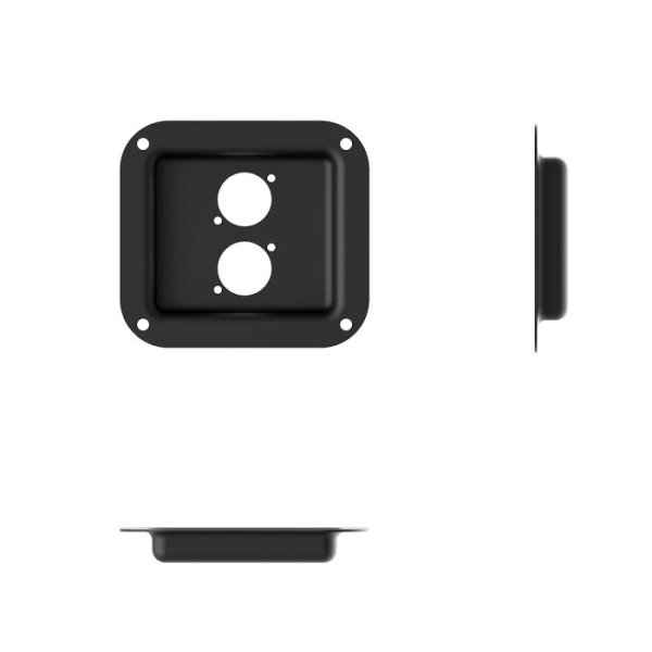 D0947-40K Black Dish for 2 x D-Series 