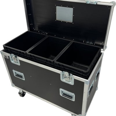 Flightcase housebox with 3xEU Boxes