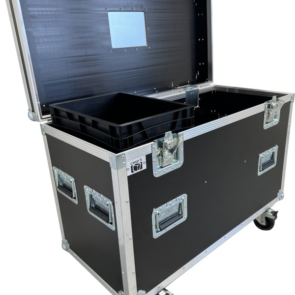 Flightcase housebox with 3xEU Boxes